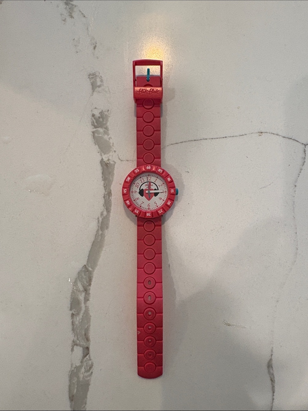 Swatch Flik Flak Pink Round Dial Watch